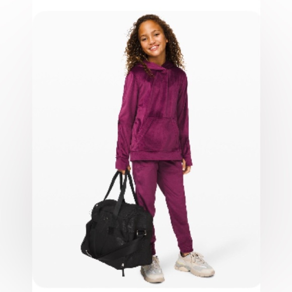 Ivivva Set to Go Velour Pullover Hoodie - Marvel NWOT
